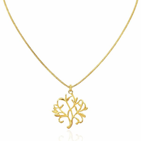 Colar Árvore da Vida Veneziana Banhado a Ouro 18K