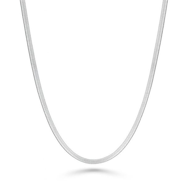 Colar Laminada Lagosta Banhado A Prata 925