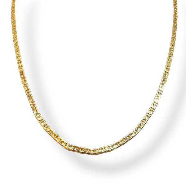Colar Piastrine Banhado A Ouro 18K
