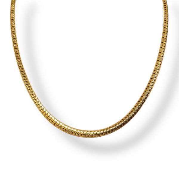 Colar Lacraia Banhado A Ouro 18K