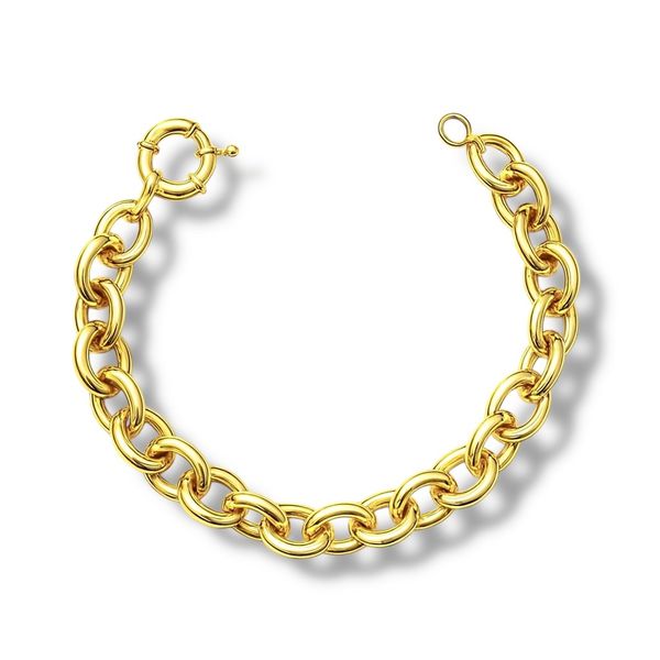 Pulseira Cartier Cadeado Boia Marinheiro Banhado A Ouro 18k