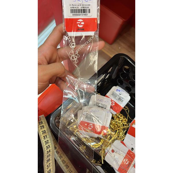 Colar Ponto Luz Mini Banhado A Prata 925