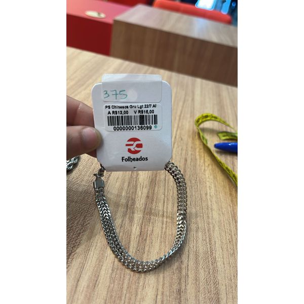Pulseira Chinesca Grumet Fecho Lagosta Aço Inoxidável 