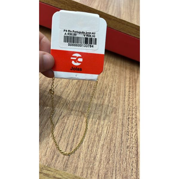 Pulseira Elo Português Banhado A Ouro 18K