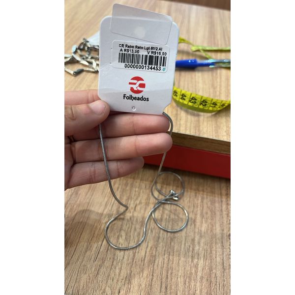 Corrente Rabo Rato Fecho Lagosta Aço Inoxidável 
