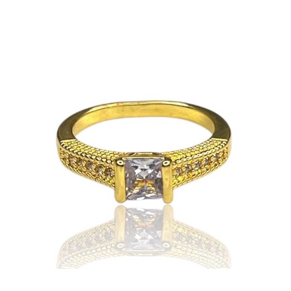 Anel Borboleta Vazado Banhado A Ouro 18k