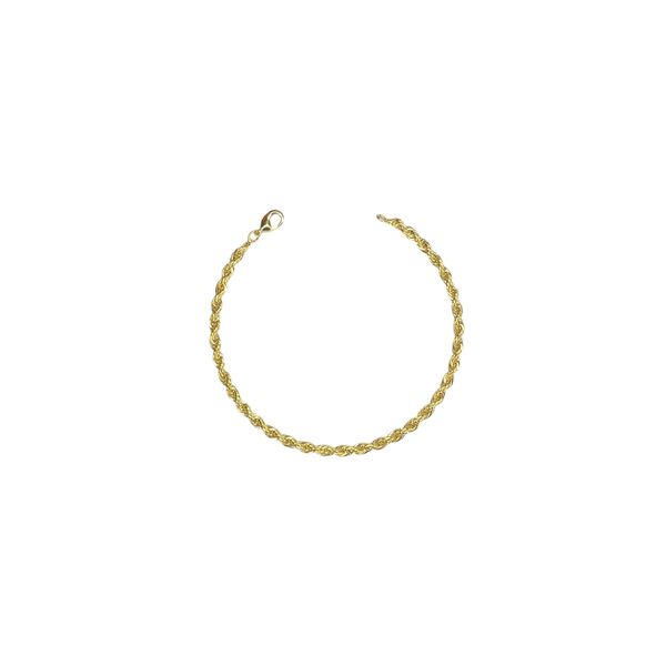 Pulseira Cordão Baiano Fecho Lagosta Banhado A Ouro 18K