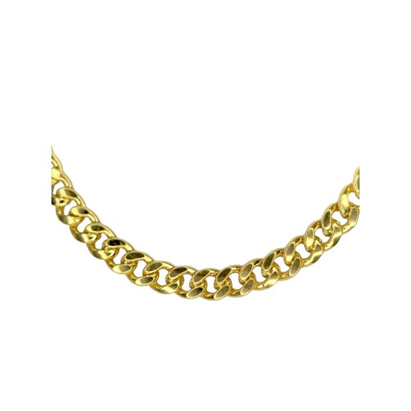 Colar Grumet Fecho Marinheiro Banhado A Ouro 18k
