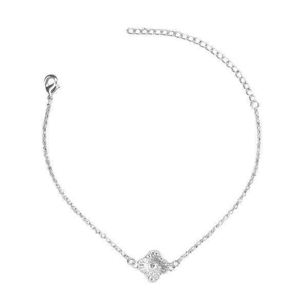 Pulseira Trevo Dour Meio Banhado A Prata 925