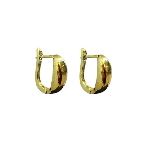 Brinco Argola U Click Banhado a Ouro 18K