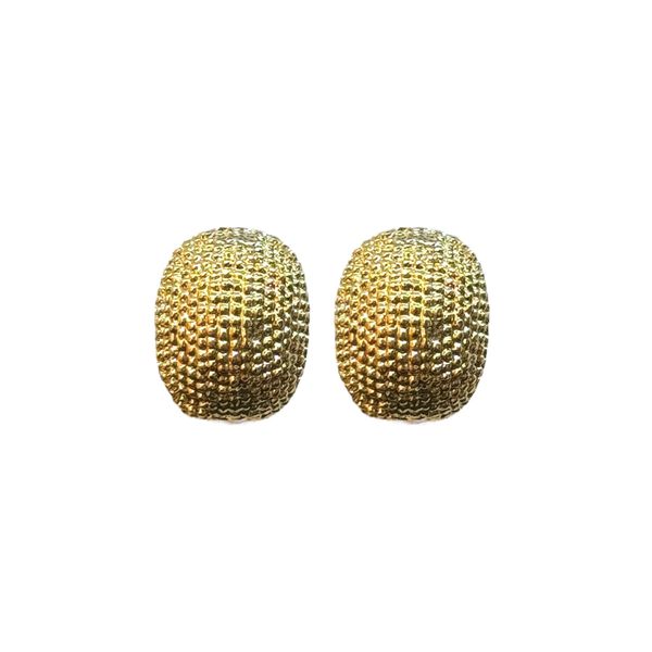 Brinco Meia Argola Gloss Banhado A Ouro 18K