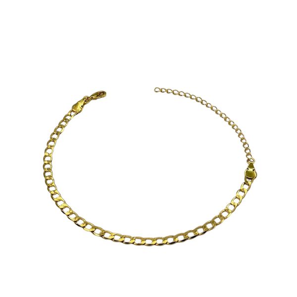 Pulseira Grumet Chapada Banhado A Ouro 18k