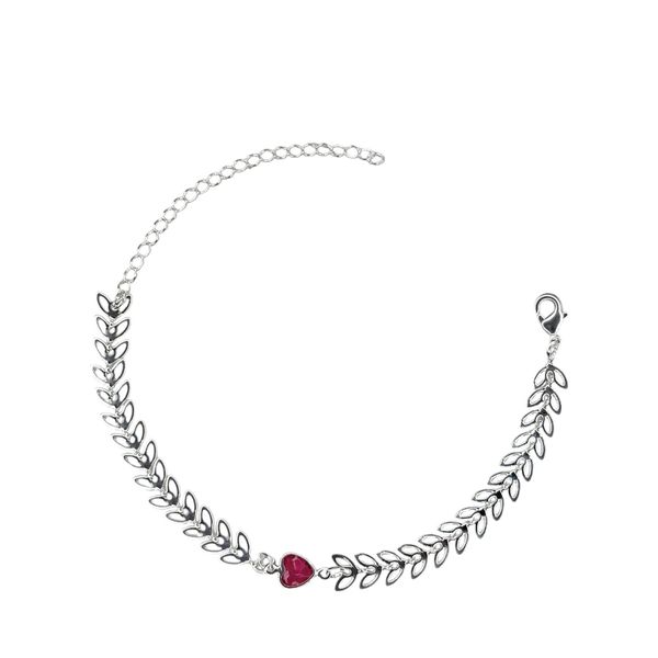 Pulseira Escama Cor Rosa Meio Banhado A Prata 925
