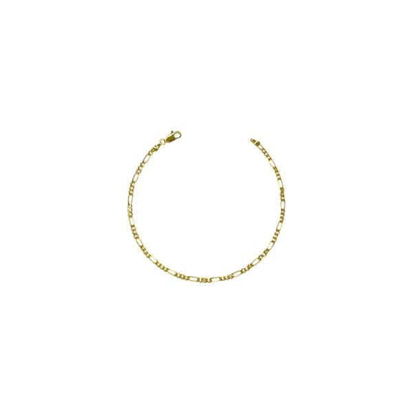 Pulseira 3x1 Chapada Fecho Mosquetinho Banhado A Ouro 18K