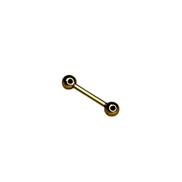 Piercing Bolinha Banhado A Ouro 18k