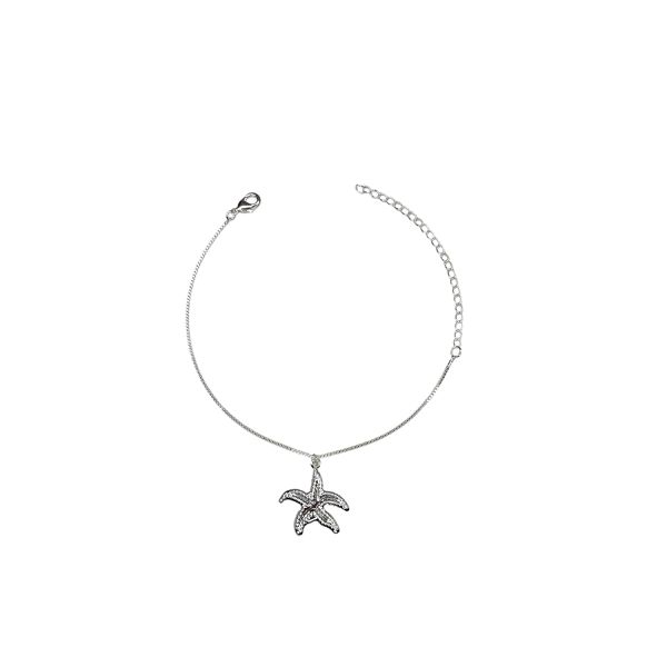 Pulseira Veneziana Estrela Do Mar Banhado A Prata 925