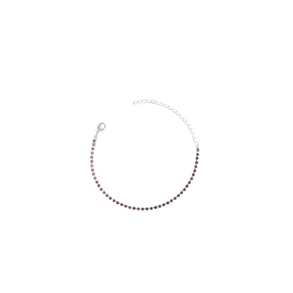 Pulseira Riviera Rosa Banhado A Prata 925
