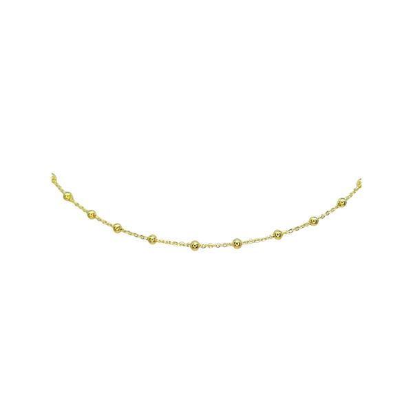 Colar Bolinha Banhado A Ouro 18K
