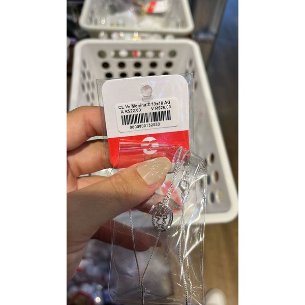 Colar Veneziana Menina Zircônia Banhado A Prata 925