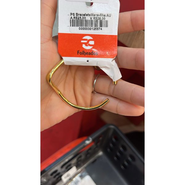 Pulseira Bracelete Maravilha Banhado A Ouro 18K