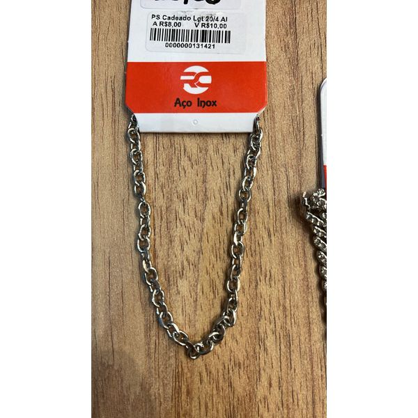 Pulseira Cadeado Lagosta Aço Inoxidável 