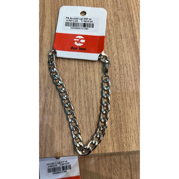 Pulseira Grumet Lagosta Aço Inoxidável 