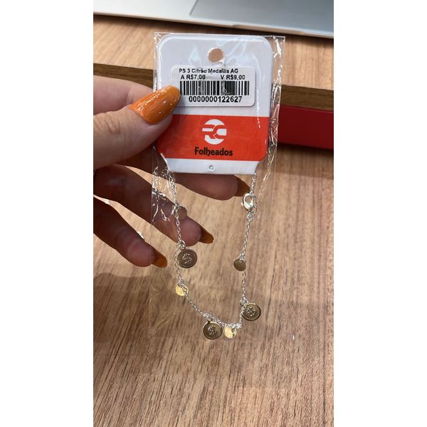 Pulseira Três Cifrão Medalha Banhado A Prata 925