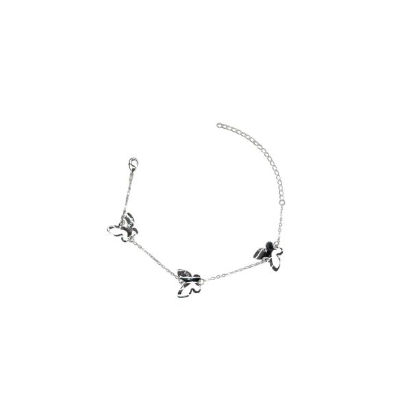 Pulseira Borboleta Vazado Espaçada Banhado A 925 