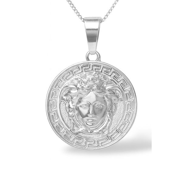 Pingente Zamac Versace Banhado A Prata 925