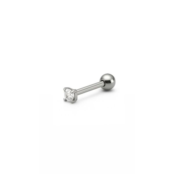 Piercing Tragus Ponto De Luz Aço Inoxidável 
