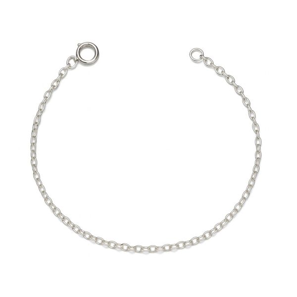 Pulseira Infantil Elo Português Banhado A Prata 925