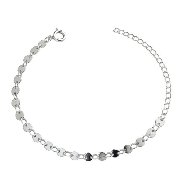 Pulseira Medalhinha Banhado A Prata 925.