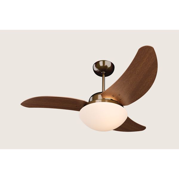 Ventilador Solano 110/127V Tron Cobreado/Verniz