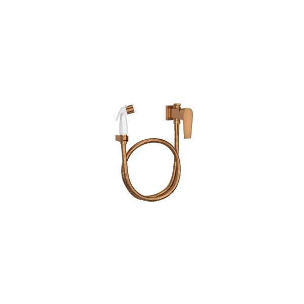 Ducha Higienica com Registro Gatilho Cromado Level Red Gold Deca