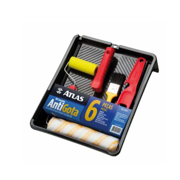 Kit Pintura Completo Atlas Rolo Anti-gota 06 Peças