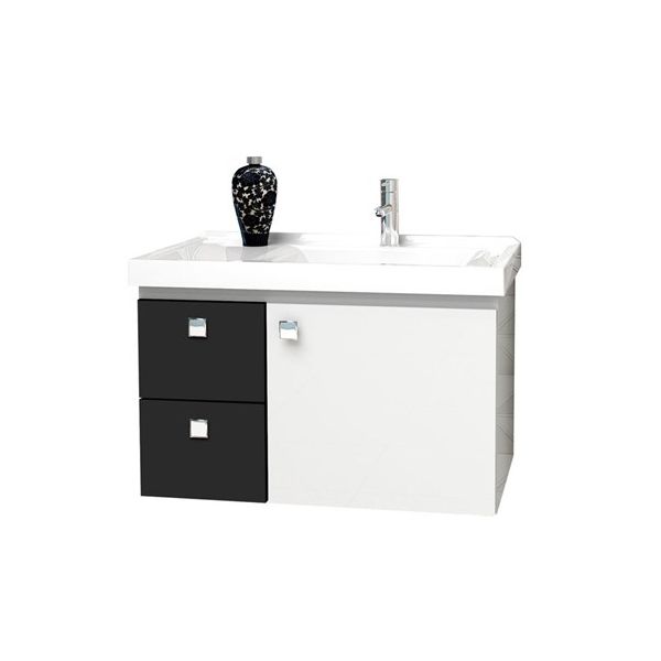 Toucador Cozimax Moara Branco/Preto 0,60