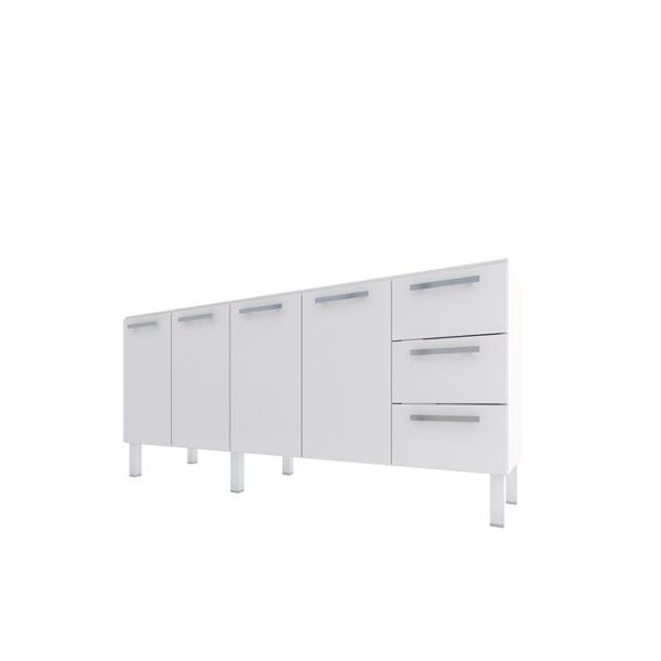 Gabinete Cozimax Cozinha 200cm Aço Venus Flat