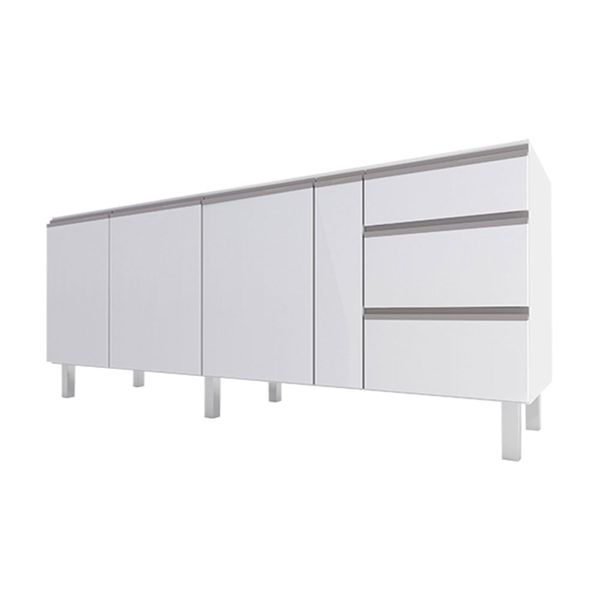Gabinete Cozimax Cozinha 200cm Aço Gaia