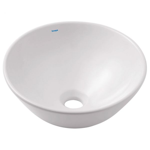 Cuba de Apoio Incepa Redonda Branca 35cm Loft R1