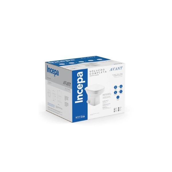Kit Bacia Convencional Avant Branco Incepa + Complementos de Instalação e Assento Soft Close