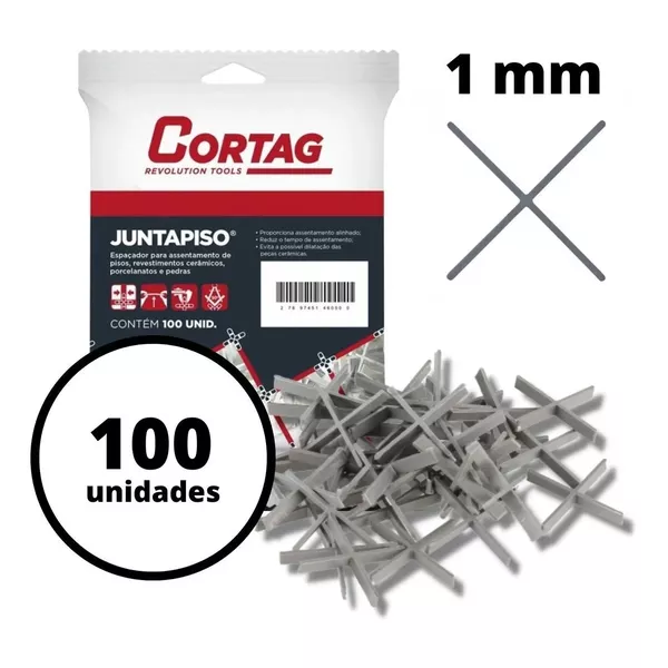 CORTAG JUNTAPISO 1MM C/ 100 PEÇAS