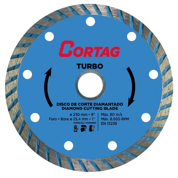 DISCO DIAMANTADO CORTAG TURBO 230 MM 61616