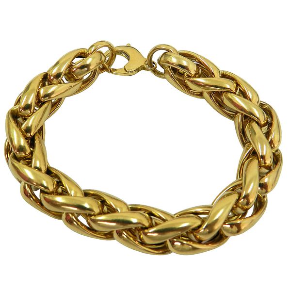 Pulseira em Ouro 18k Italiana Grossa com 23.5g 11mm