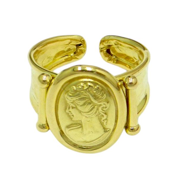 Anel Camafeu em Ouro 18K 750 4.7g 16.5mm