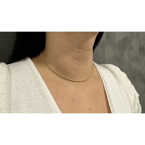 Corrente de Bolinha em Ouro 18k com 9.8g 2.4mm