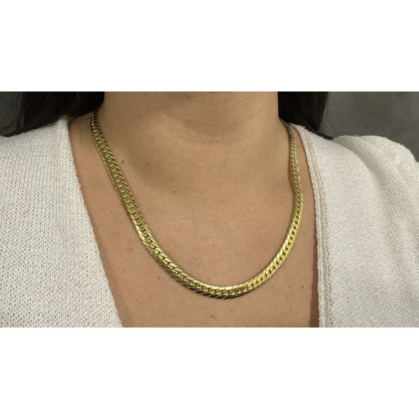 Corrente de Ouro 18k Grumet Italiano 28.6g 7.0mm