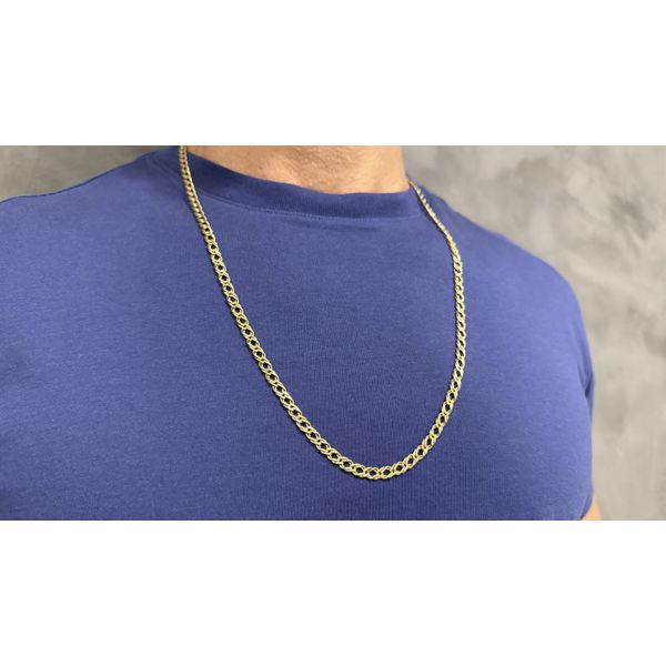 Corrente de Ouro 18K Masculina Design Italiano 29g