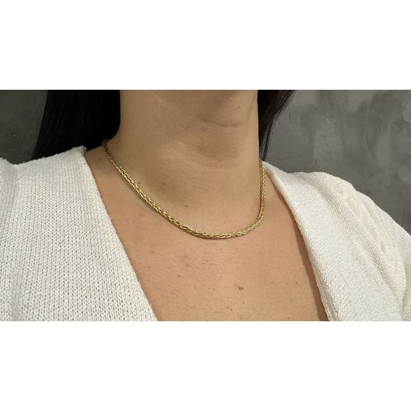 Corrente de Ouro 18K modelo Palmeira com 3.2mm e 10g