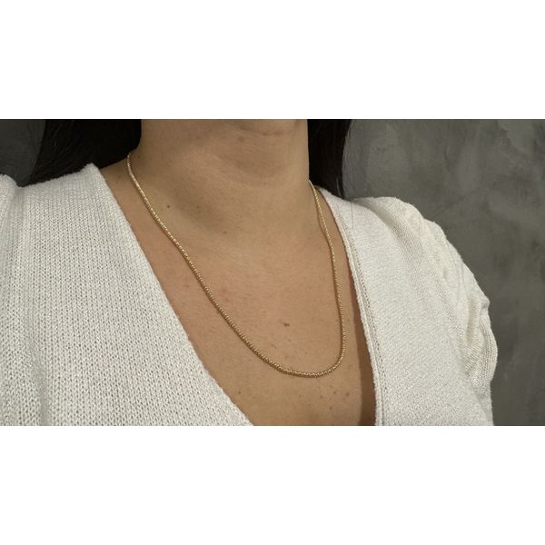 Corrente de Ouro 18K Modelo Pipoca com 6.2g 55cm
