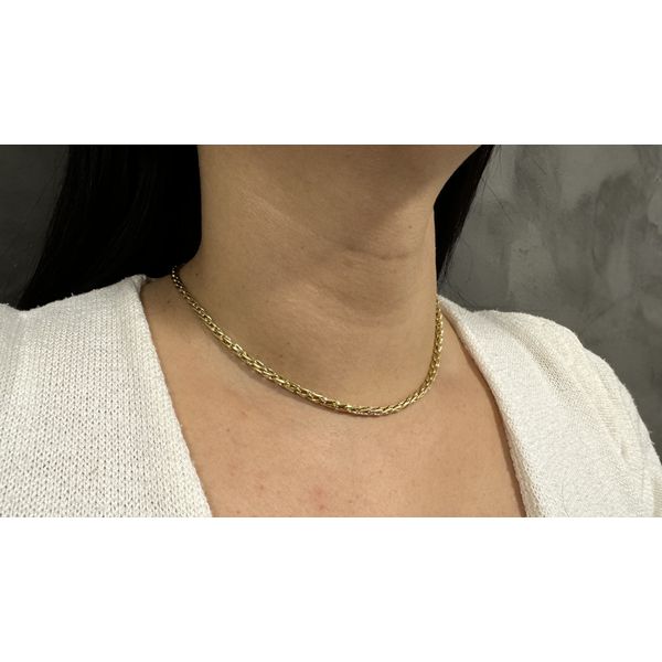 Corrente em Ouro 18k 750 Palmeira com 18.2g 42cm